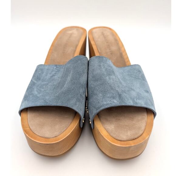 Veronica Beard Hannalee Platform Suede Clog Sandals Women's US10.5M EU41 - Picture 2 of 11